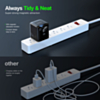 Esoulk Wall Charger Built-in Retractable with USB C Cable (BLACK) (65W) (Only Ground Shipping)