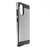 Galaxy S20 Hybrid Metal Brushed Case- GRAY (Only Ground Shipping)