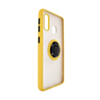 Hard PC Rear / Soft TPU Colorful Border Case with I- ring Holder - Style 1 for Galaxy A20E (Only Ground Shipping)