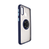 Hard PC Rear / Soft TPU Colorful Border Case with I- ring Holder - Style 2 for Galaxy A20E (Only Ground Shipping)