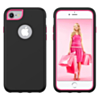 3 Layer Heavy Duty Shockproof Anti-Scratch Case - HOT PINK for iPhone 8P / 7P / 6SP / 6P (Only Ground Shipping)