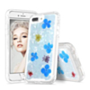 New Desing Real Dried Flower Shiny Case - LIGHT BLUE for iPhone 8P / 7P / 6SP / 6P (Only Ground Shipping)