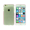 Diamond Pattern Transparent Silicone - WHITE PINK for iPhone 8P / 7P (Only Ground Shipping)