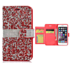 Diamond Crystal Wallet Case - RED for iPhone 8P / 7P (Only Ground Shipping)