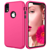 Three Layer Heavy Duty Shockproof Anti-Scratch Protective Case - PINK for iPhone XR (Only Ground Shipping)