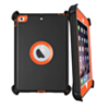 Heavy Duty Case with Clip - BLACK & ORANGE for iPad 5 (2017) / iPad 6 (2018) / Air 1 / Air 2 / Pro 9.7 (Only Ground Shipping)