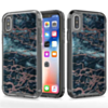Marble Design BLACK Bumper Shockproof Case - DARK BLUE for iPhone XR (Only Ground Shipping)