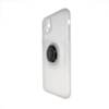 Hard PC Rear / Soft TPU Colorful Border Case with I-ring Holder - CLEAR for iPhone 12 / 12 Pro (Only Ground Shipping)