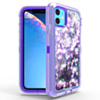 Protective Glitter Liquid Bumper Case - PURPLE for iPhone 11 Pro (Only Ground Shipping)