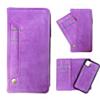 Genuine Leather Magnetic Wallet Case with Credit Card Slot - PURPLE for iPhone 11 Pro Max (Only Ground Shipping)