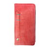 Galaxy S20 Plus Genuine Leather Magnetic Wallet Case with Credit Card Slot - RED (Only Ground Shipping)