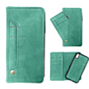 Genuine Leather Magnetic Wallet Case with Credit Card Slot - TEAL for iPhone XR (Only Ground Shipping)