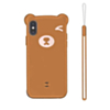 3D Cartoon Bear Soft Silicone Case - GOLD for iPhone 8P / 7P (Only Ground Shipping)