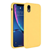 Soft Solid Silicone Case (Full Buttom Cover) - YELLOW for iPhone XR (Only Ground Shipping)