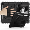 360 Hand Strap Silicone Case - BLACK for iPad 5 (2017) / iPad 6 (2018) / Air 1 / 2 / Pro 9.7 (Only Ground Shipping)