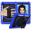 360 Hand Strap Silicone Case - BLUE for iPad 5 (2017) / iPad 6 (2018) / Air 1 / 2 / Pro 9.7 (Only Ground Shipping)