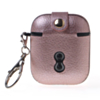 AirPods 1/2 Hard Leather Case with Metal Hook - ROSE GOLD (Only Ground Shipping)