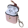 AirPods 1/2 Hard Leather Case with Metal Hook - ROSE GOLD (Only Ground Shipping)