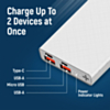 Brookstone Ultra Slim Magsafe Rapid Power Bank - (WHITE) (5000 mAh) (Only Ground Shipping)