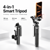 AI Face Tracking Selfie Stick Tripod with Wireless Remote (BLACK) (Only Ground Shipping)