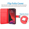 Elegant Leather Wallet Case RED for iPhone 11 Pro Max (Only Ground Shipping)