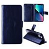 Leather Wallet Case with Card Slot - DARK BLUE for iPhone 13 Pro (Only Ground Shipping)