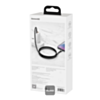 BASEUS USB C-C Tungsten Gold Fast Charging Data Cable (BLACK) (100w) (3ft) (Only Ground Shipping)