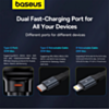 BASEUS Enjoyment Pro Car Charger with Built in USB-C Cable (60w) (Only Ground Shipping)
