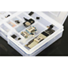 Double-Layer PVC Component Storage Box for Phone IC Repair Parts