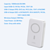 LDNIO PQ16 Magnetic Wireless Power Bank (WHITE) (10000 mAh) (Only Ground Shipping)