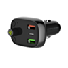 LDNIO C704Q Bluetooth 5.0 FM with 2X USB A+C Car Charger with USB C-L Cable (3ft) (30W) (Only Ground Shipping)