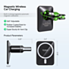Esoulk Magnetic Wireless Charger Air Vent Car Mount (15W) (BLACK) (Only Ground Shipping)