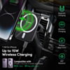 Esoulk Magnetic Wireless Charger Air Vent Car Mount (15W) (BLACK) (Only Ground Shipping)