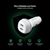 Esoulk EK2004 Dual USB C Car Charging Plug (WHITE) (60W) (Only Ground Shipping)