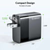 Esoulk PD Dual USB-C Wall Charger (45W) (BLACK) (Only Ground Shipping)