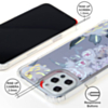 Flower Print Design Hard Clear Case - G101 for iPhone 12 Pro Max (Only Ground Shipping)