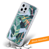 Flower Print Design Hard Clear Case - G97 for iPhone 12 / 12 Pro (Only Ground Shipping)