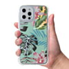 Flower Print Design Hard Clear Case - G98 for iPhone 12 Pro Max (Only Ground Shipping)