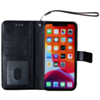 Leather Wallet with Removable Magnet Case - BLACK for iPhone 12 Mini (Only Ground Shipping)