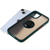 iPhone 13 Mini Hard PC Rear / Soft TPU Colorful Border Case with I - ring Holder - GREEN (Only Ground Shipping)