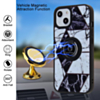 Pattern Design Hard PC Rear / Soft TPU Colorful Border Case with I- ring Holder - Style 4 for iPhone 13 Pro (Only Ground Shipping)