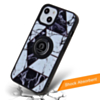 Pattern Design Hard PC Rear / Soft TPU Colorful Border Case with I- ring Holder - Style 4 for iPhone 13 Pro (Only Ground Shipping)
