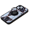 Pattern Design Hard PC Rear / Soft TPU Colorful Border Case with I- ring Holder - Style 4 for iPhone 13 Pro (Only Ground Shipping)