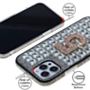 Crystal Stones Case with Five Adornment - CLEAR for iPhone 7G / 8G / SE 2020 (Only Ground Shipping)