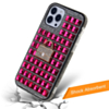 Crystal Stones Case with Five Adornment - HOT PINK for iPhone 8P / 7P (Only Ground Shipping)