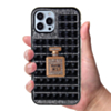 Crystal Stones Case with Perfume Adornment - BLACK for iPhone 7G / 8G / SE 2020 (Only Ground Shipping)