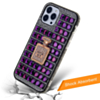 Crystal Stones Case with Perfume Adornment - PURPLE for iPhone XR (Only Ground Shipping)