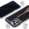 Crystal Stones Case with Paris Adornment - BLACK for iPhone 8P / 7P (Only Ground Shipping)