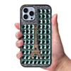 Crystal Stones Case with Paris Adornment - LIME GREEN for iPhone 8P / 7P (Only Ground Shipping)