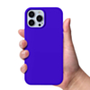Soft Solid Silicone Case (Full Buttom Cover) - SEA BLUE for iPhone 13 Pro (Only Ground Shipping)